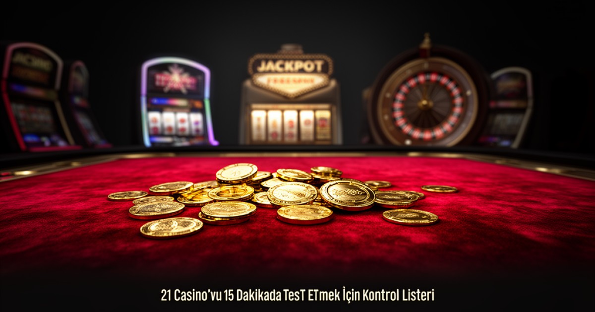21 Casino’yu 15 Dakikada Test Etmek İçin Kontrol Listesi
